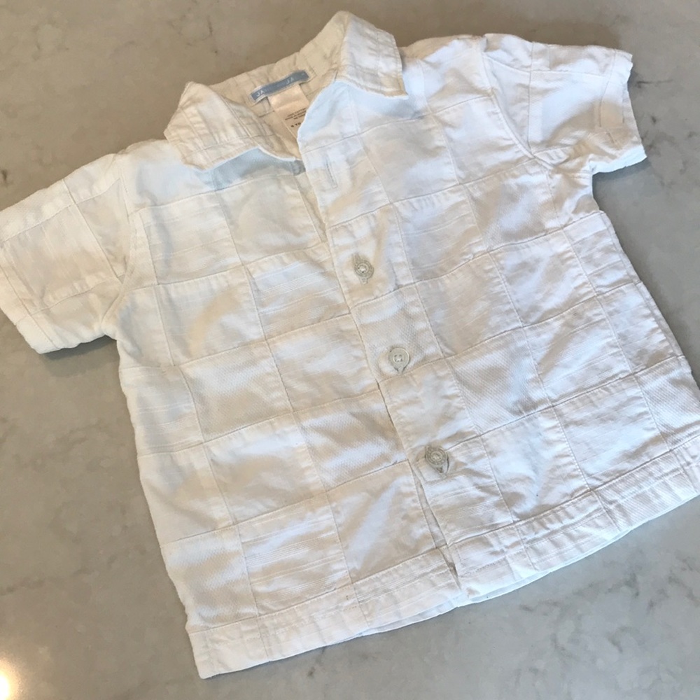 Janie and Jack baby boys button down shirt 6-12 m